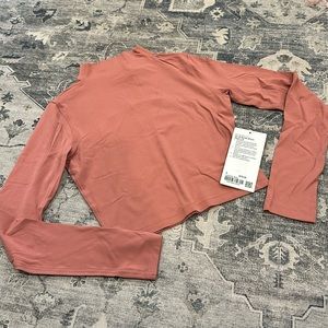 NWT mauve lulu align mock neck